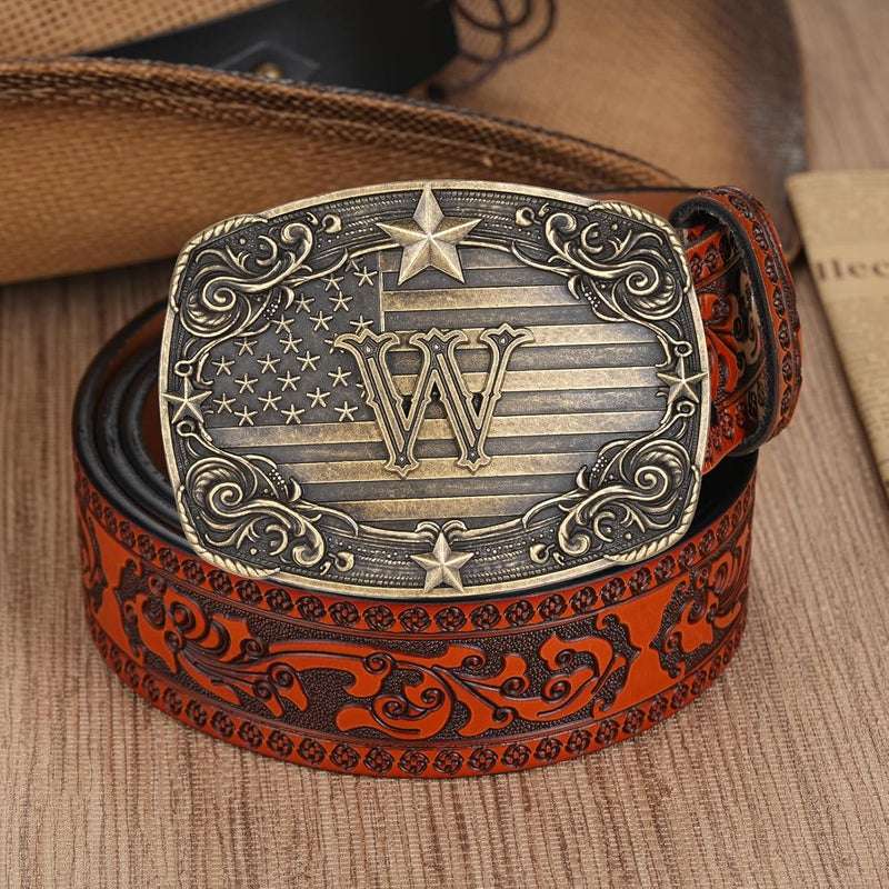 Flipslo Store Western Belt Buckle for Men Women Initial Letter A to Z Cowboy Belt Buckle Texas Buckle hebillas vaqueras para hombre - Image 4
